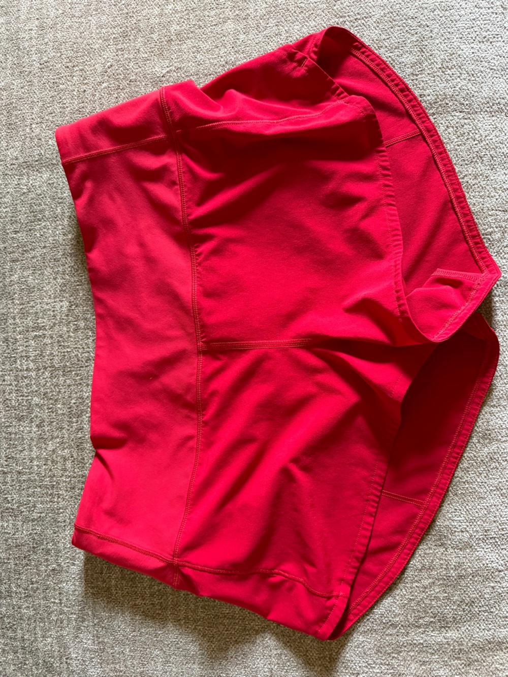 lululemon athletica Bright Red Bike Shorts
